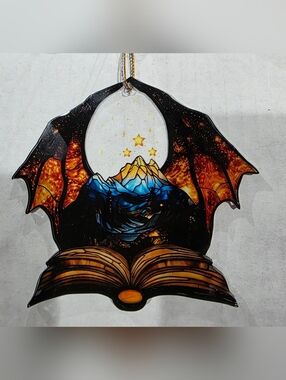 Book Dragon Ornament
